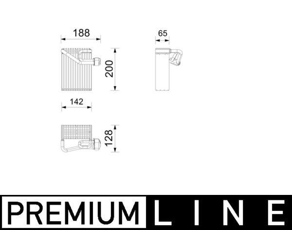 Mahle Original Verdamper, airconditioning AE 272 000P