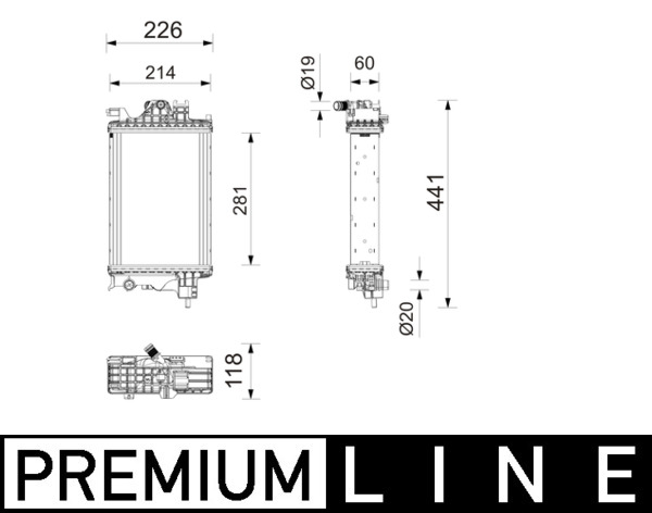 Mahle Original Radiateur CR 2804 000P