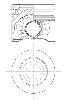 Mahle Original Zuiger 028 PI 00129 001