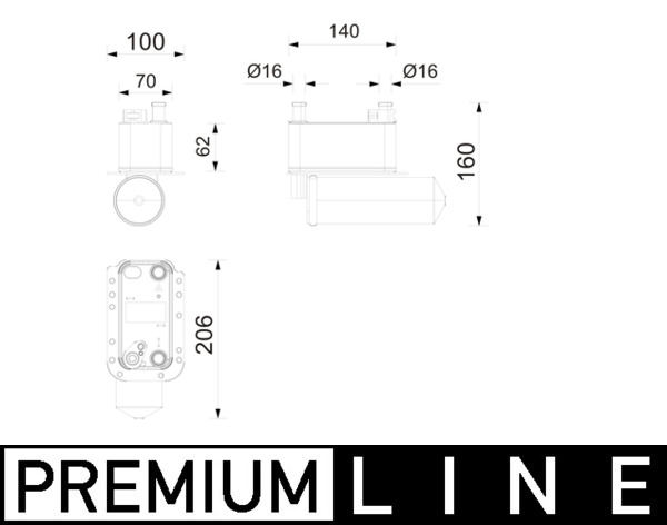 Mahle Original Condensor, airconditioning AC 1215 000P