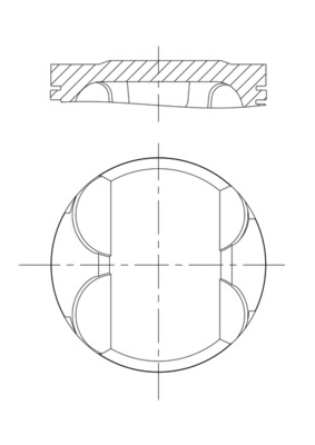 Mahle Original Zuiger 082 PI 00100 002