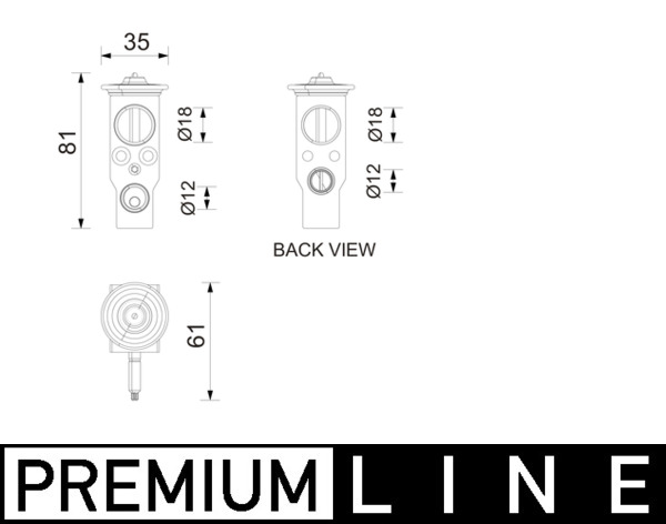 Mahle Original Expansieventiel, airconditioning AVE 210 000P