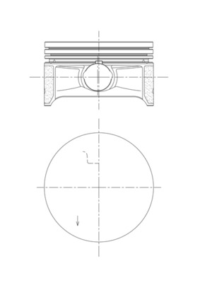 Mahle Original Zuiger 081 PI 00122 000
