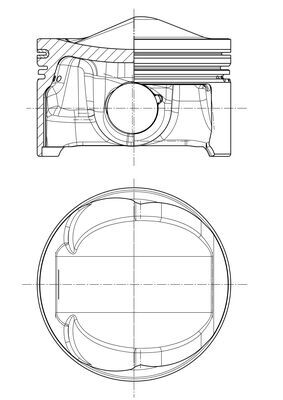 Mahle Original Zuiger 028 PI 00125 000