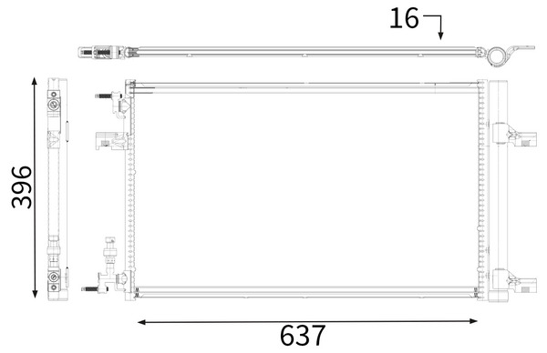 Mahle Original Airco condensor AC 637 000P