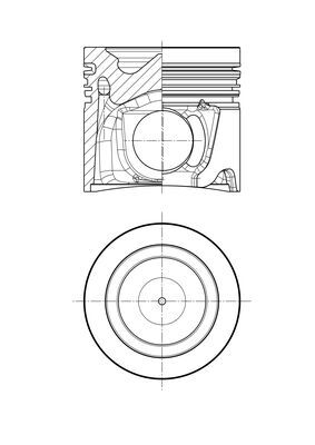 Mahle Original Zuiger 007 PI 00175 002
