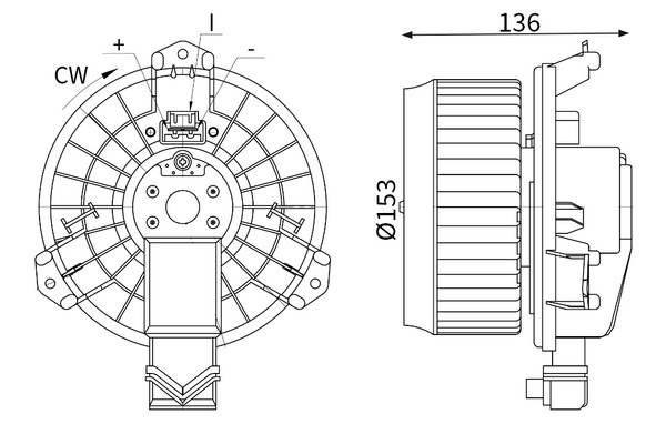 Mahle Original Interieurventilatie AB 425 000S