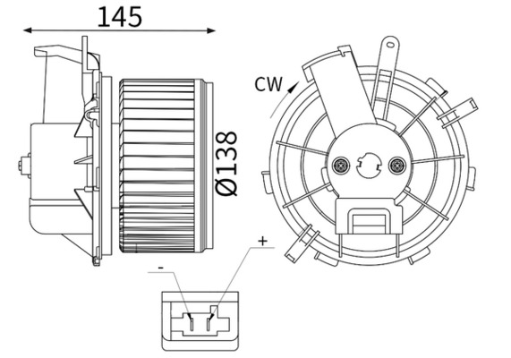 Mahle Original Interieurventilatie AB 430 000S