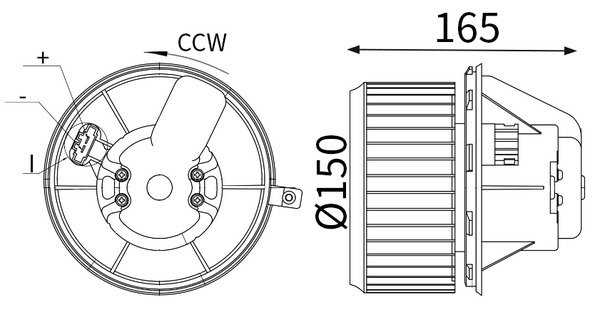 Mahle Original Interieurventilatie AB 450 000S