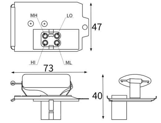 Mahle Original Weerstand, interieurventilator ABR 187 000S