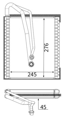Mahle Original Verdamper, airconditioning AE 251 000S
