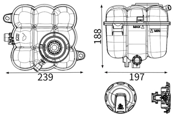 Mahle Original Expansietank, koelvloeistof CRT 309 000S