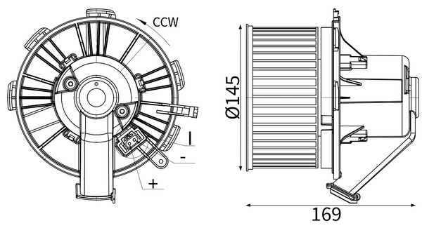 Mahle Original Interieurventilatie AB 89 000S