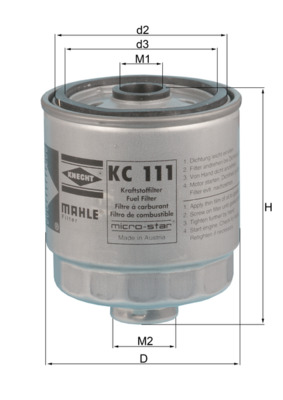 Mahle Original Brandstoffilter KC 111