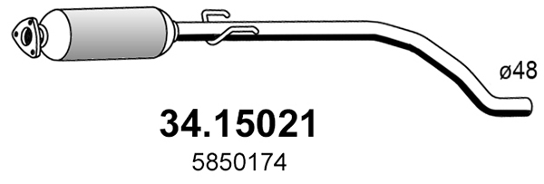Asso Roetfilter, uitlaatinstallatie 34.15021