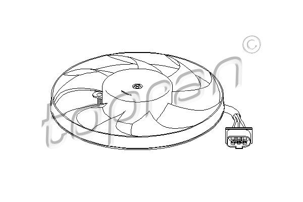 Topran Ventilatorwiel-motorkoeling 111 442