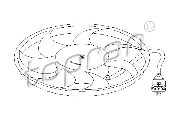 Topran Ventilatorwiel-motorkoeling 207 210