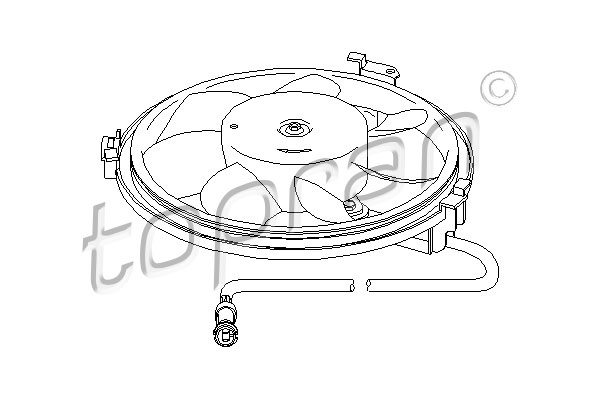 Topran Ventilatorwiel-motorkoeling 112 105