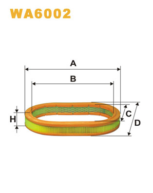 Wix Filters Luchtfilter WA6002