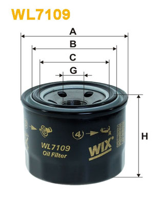 Wix Filters Oliefilter WL7109