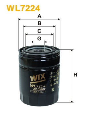 Wix Filters Oliefilter WL7224