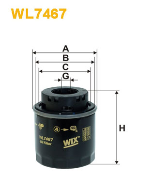 Wix Filters Oliefilter WL7467