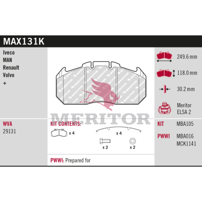 Meritor Remblokset MAX131K