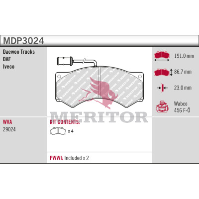 Meritor Remblokset MDP3024