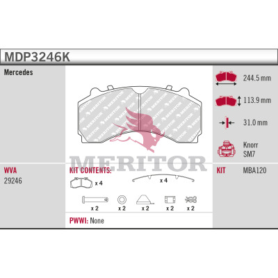 Meritor Remblokset MDP3246K