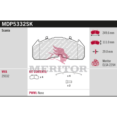 Meritor Remblokset MDP5332SK