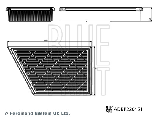 Blue Print Luchtfilter ADBP220151