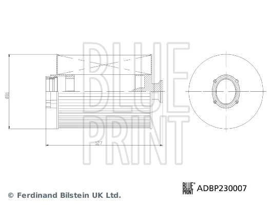 Blue Print Brandstoffilter ADBP230007