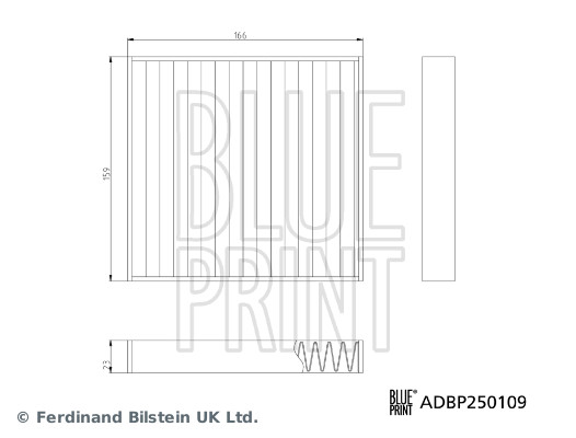 Blue Print Interieurfilter ADBP250109