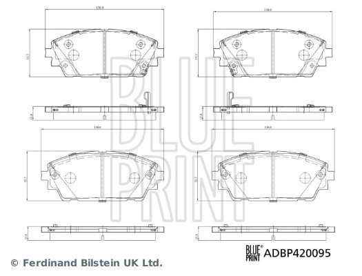 Blue Print Remblokset ADBP420095