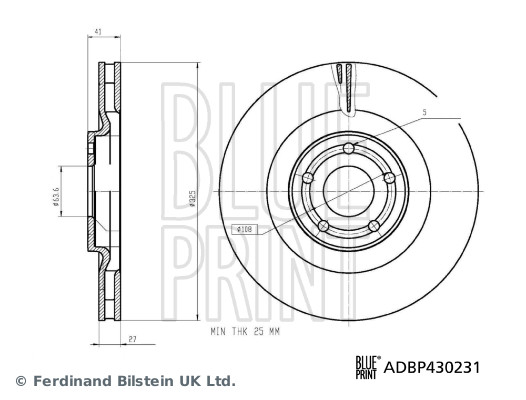 Blue Print Remschijf ADBP430231