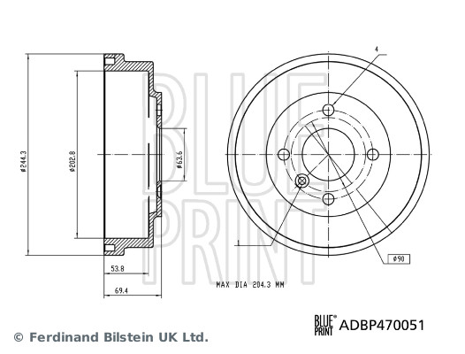 Blue Print Remtrommel ADBP470051