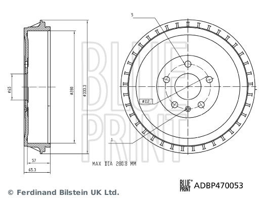 Blue Print Remtrommel ADBP470053