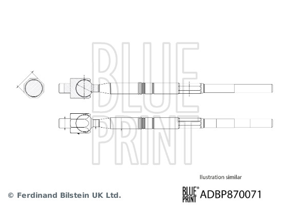 Blue Print Axiaal gewricht / spoorstang ADBP870071