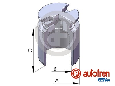 Autofren Seinsa Remzadel/remklauw zuiger D025102