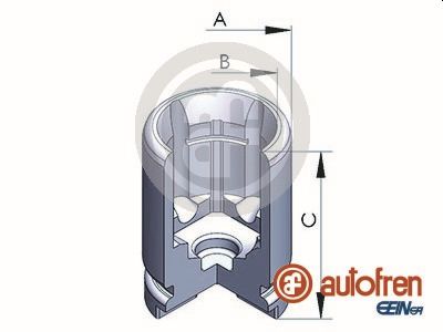 Autofren Seinsa Remzadel/remklauw zuiger D025233