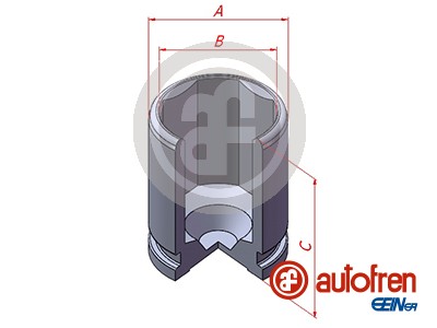 Autofren Seinsa Remzadel/remklauw zuiger D025543