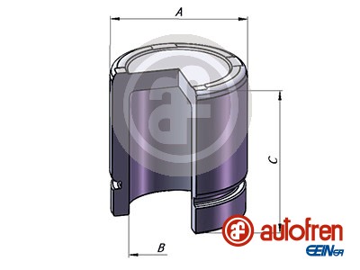 Autofren Seinsa Remzadel/remklauw zuiger D025639