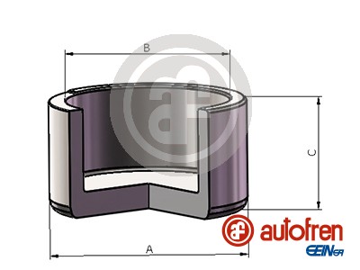 Autofren Seinsa Remzadel/remklauw zuiger D025734