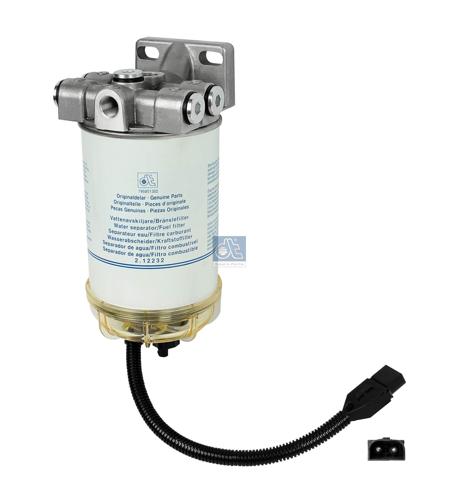 Dt Spare Parts Brandstof waterscheidingsfilter 2.12273