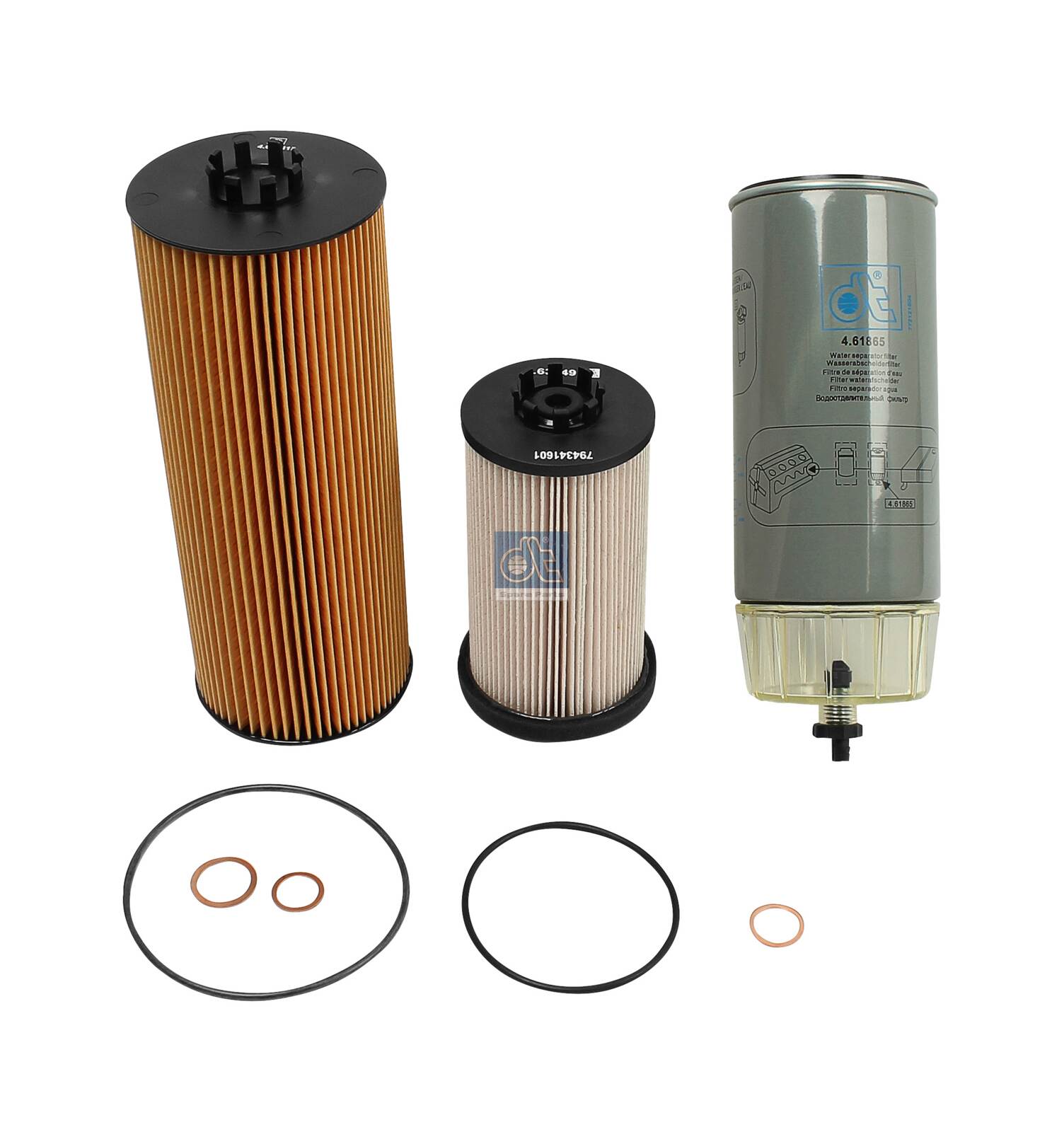 Dt Spare Parts Filterset 4.90958SP