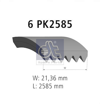 Dt Spare Parts Poly V-riem 11.12077