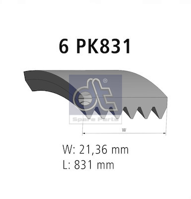 Dt Spare Parts Poly V-riem 13.43503