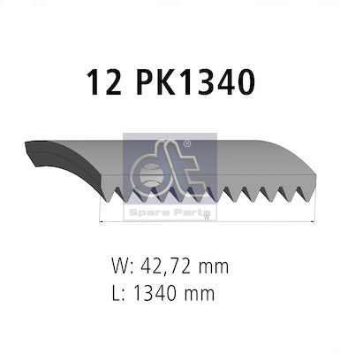 Dt Spare Parts Poly V-riem 2.21076