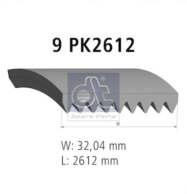 Dt Spare Parts Poly V-riem 4.80749