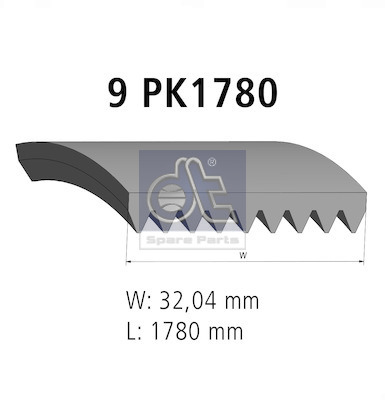 Dt Spare Parts Poly V-riem 4.80766